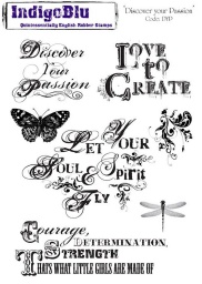 Discover your Passion A5 Red Rubber Stamp